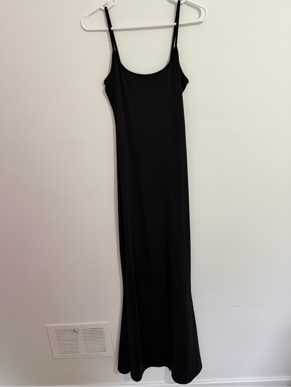 Classic Black Slip Dress with Spaghetti Straps